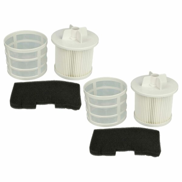 Jogo de 2 Filtros de Substituição vhbw para Hoover U66 / 35601328 - Conjunto Completo para Aspiradores Hoover