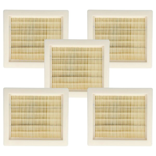5x Filtro Plissado vhbw para Aspiradores Hilti VC 5, VC 75-1, Würth e Worx