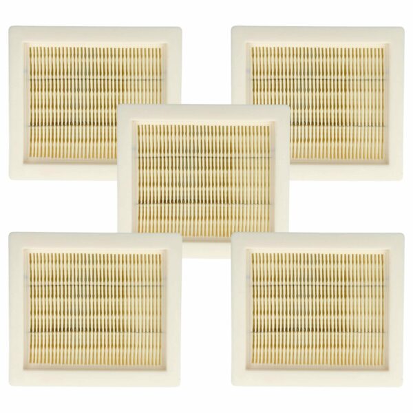 5x Filtro Plissado vhbw para Aspiradores Hilti VC 5, VC 75-1, Würth e Worx