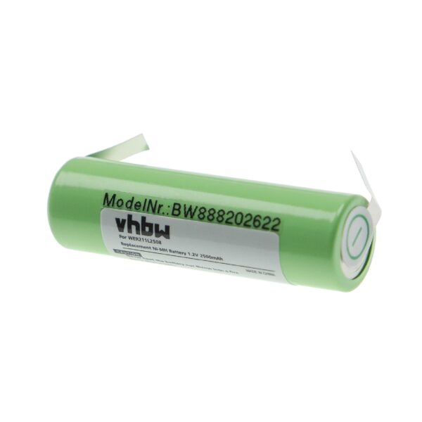 Bateria vhbw para Aparador Panasonic WER211L2508 - 2500 mAh 1.2 V NiMH