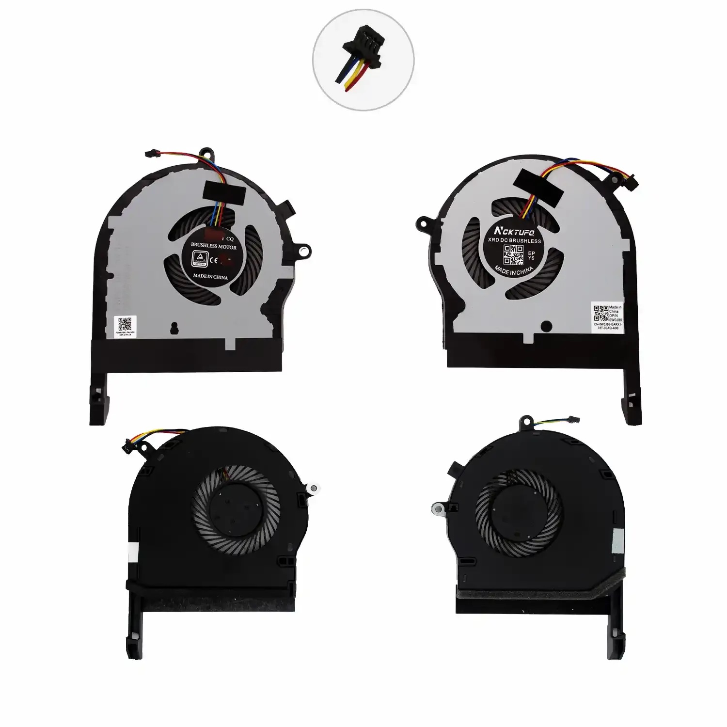 Ventoinhas CPU + GPU para Portátil ASUS TUF FX504 Series - DFS501105PR0T EP