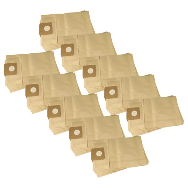 Pack de 50 Sacos de Filtro de Papel para Aspirador Cleanfix TA 1 - Compatível com Aspiradores Hako vhbw