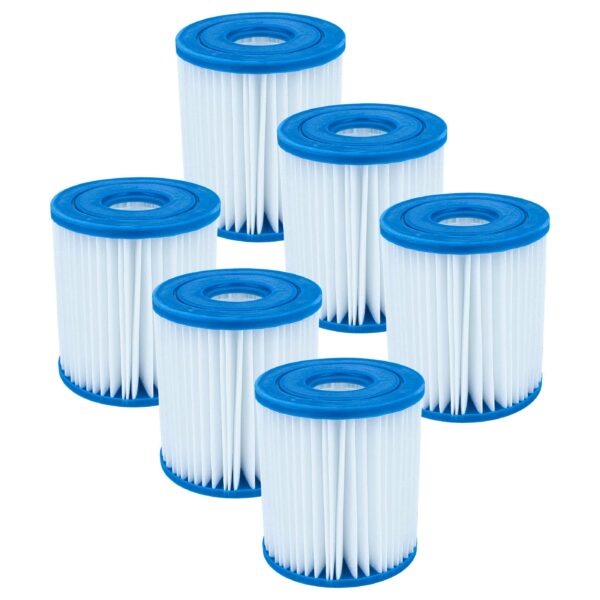 6x Filtros de Água Tipo H vhbw para Piscina e Bomba Intex 29007