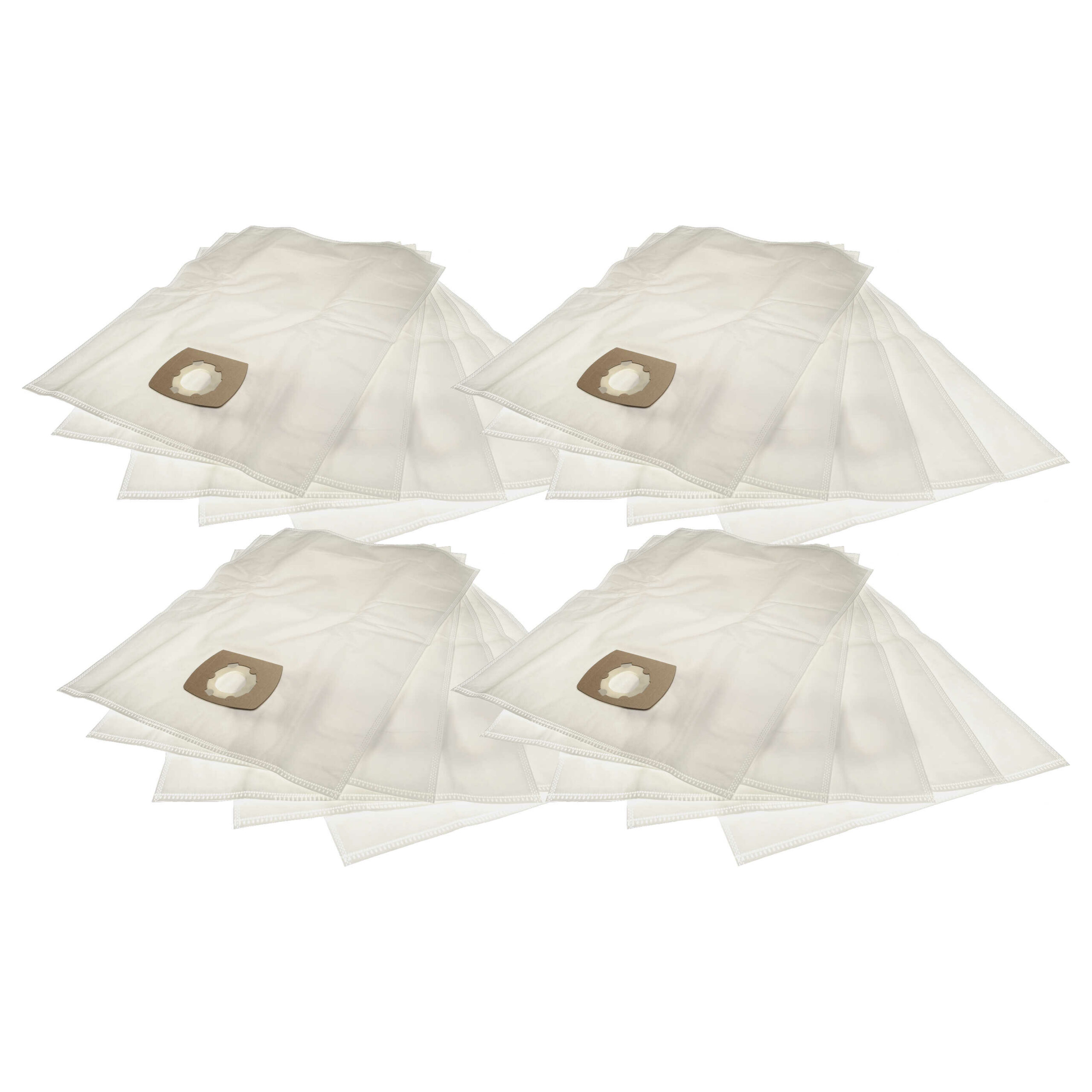 20x Sacos para Aspirador Flex 385.093 - Microfibra vhbw