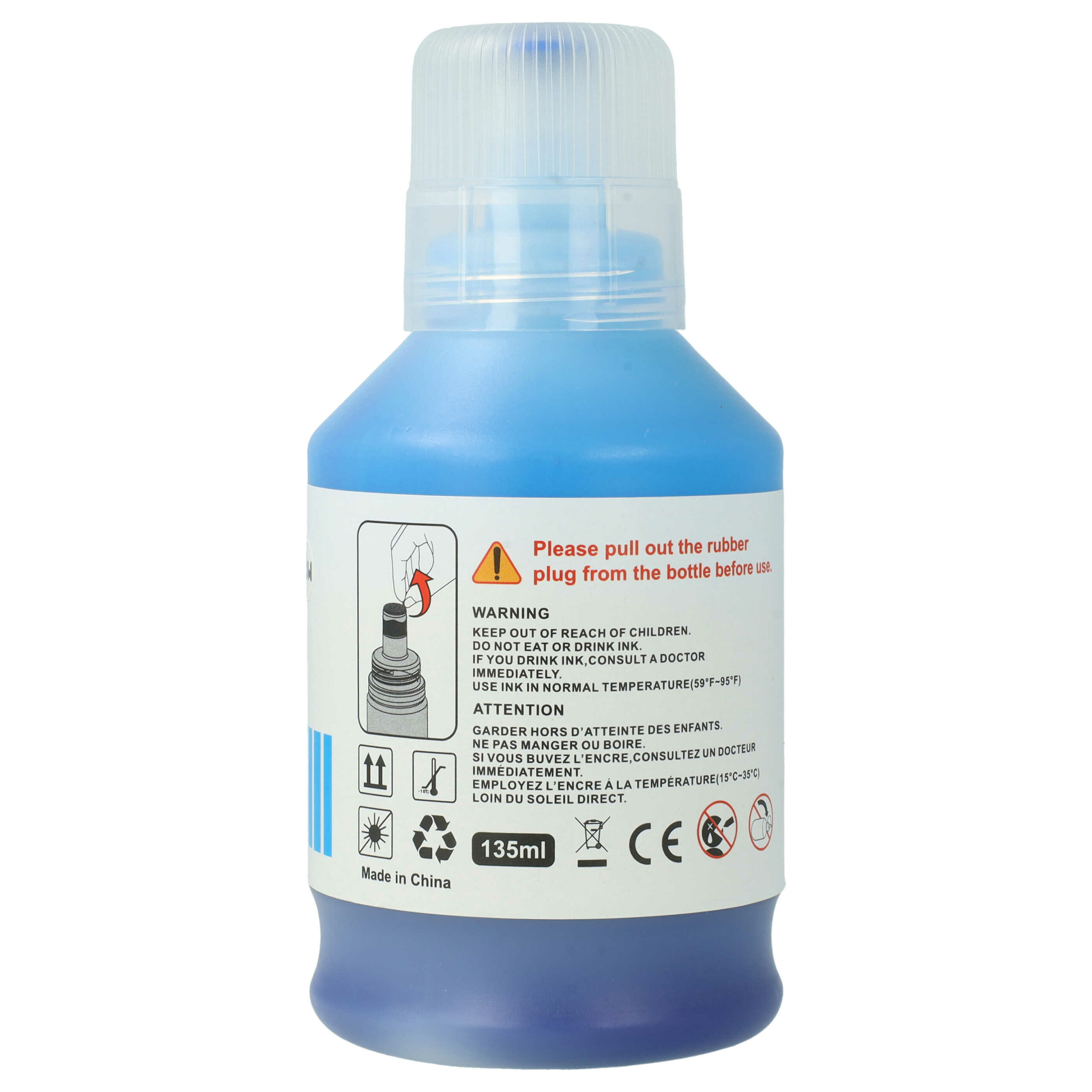Tinta de Reabastecimento Cyan vhbw para Canon GI-56C, 4430C001 - Pigmentada, 135 ml - Image 2