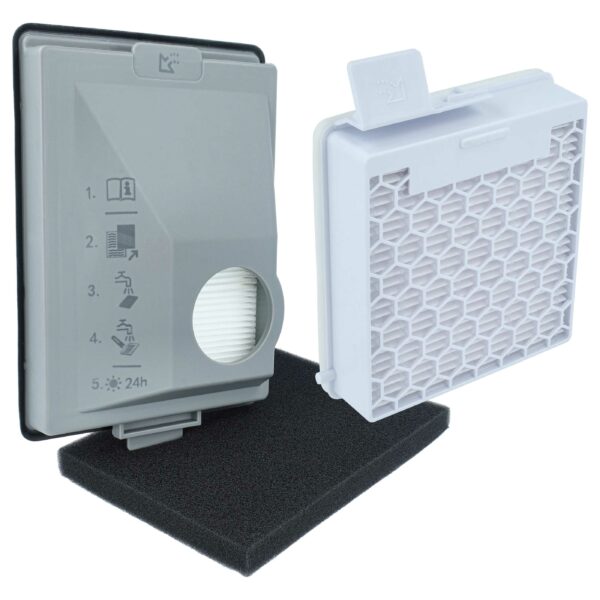 Jogo de Filtros para Aspirador Miele Boost CX1 e compatíveis - vhbw