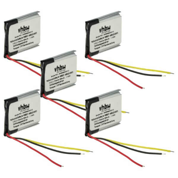 Bateria vhbw 290 mAh 3.8 V Li-Ion para Auscultadores Jabra Engage (Pack de 5)