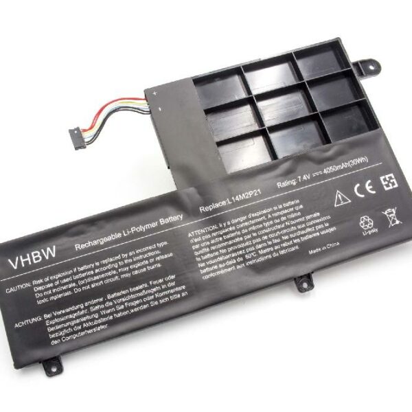 Bateria vhbw para Lenovo 5B10G78610, 5B10G78612, 5B10K10182, 5B10K10229 - 4050 mAh 7.4 V Li-polímero