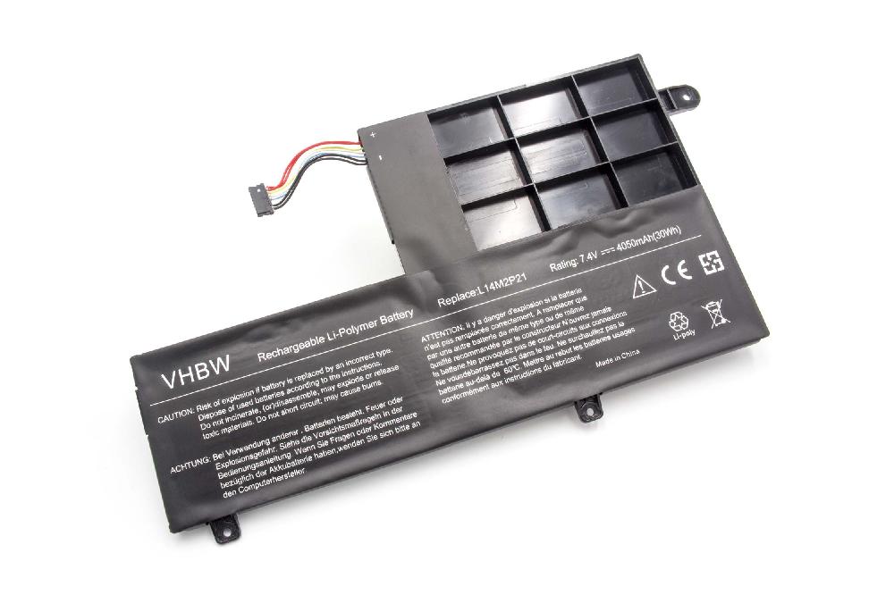 Bateria vhbw para Lenovo 5B10G78610, 5B10G78612, 5B10K10182, 5B10K10229 - 4050 mAh 7.4 V Li-polímero