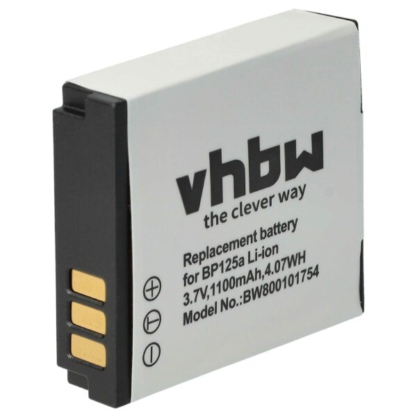 Bateria de Substituição para Câmaras de Vídeo Samsung vhbw - 1100 mAh 3.6V Li-Ion