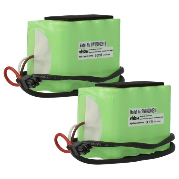 Bateria de Substituição vhbw 2x NiMH 2100 mAh 10.8 V para Velux GP210AFHT, GP2100AFHT + Cabo