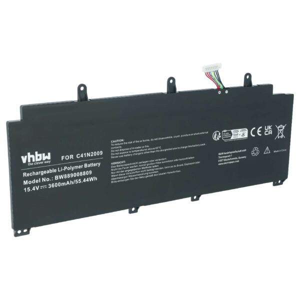 Bateria vhbw para ASUS ROG Flow X13 (GV301) - substitui C41N2009, Li-Polymer, 15.4 V, 3600 mAh