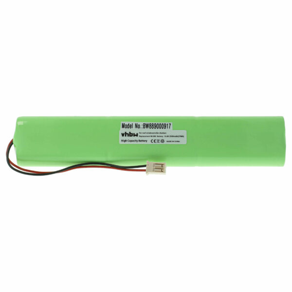 Bateria vhbw para Persiana Velux 946987, 946930, 946933 - 2500 mAh 10.8 V NiMH + Cabo