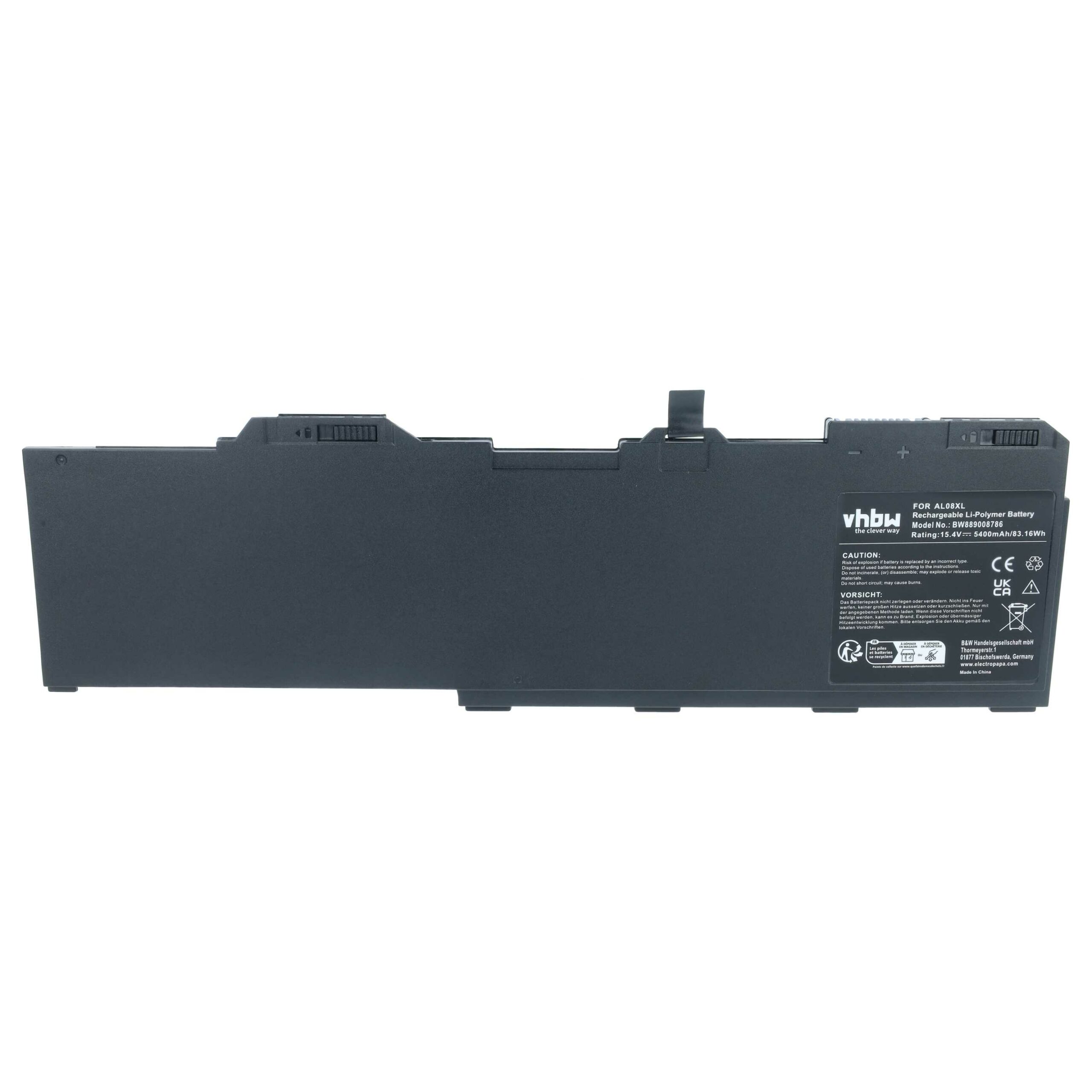 Bateria vhbw para HP ZBook Fury 15 G7 - Substitui AL08XL, Li-Polymer 15.4V 5400mAh - Image 3