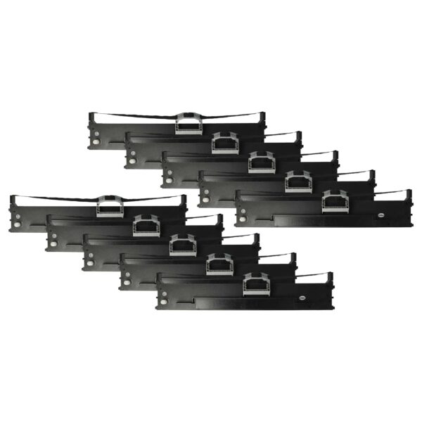 10x Fita de Tinta Compatível OKI 43503601 para Impressora Matricial e de Recibos - Preta