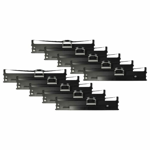 10x Fita de Tinta Compatível OKI 43503601 para Impressora Matricial e de Recibos - Preta