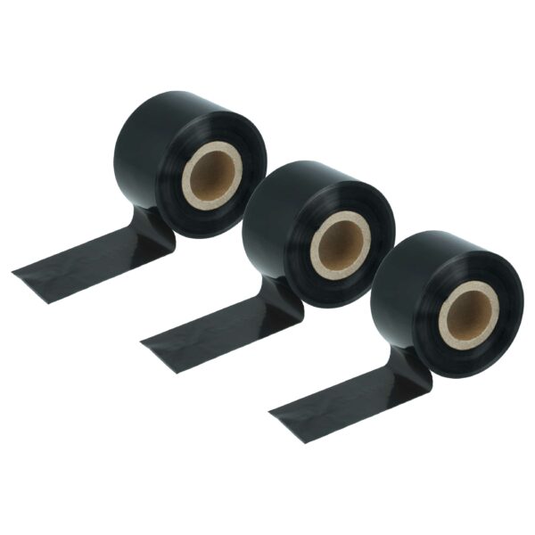 3x Bobina de Fita de Transferência Térmica vhbw para Godex, Printronix, TSC, Valentin - 40 mm x 300 m, Qualidade Wax-Plus