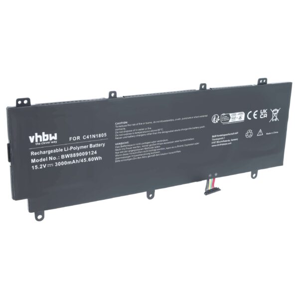 Bateria vhbw para Asus ROG Zephyrus GX531 (substitui C41N1805)