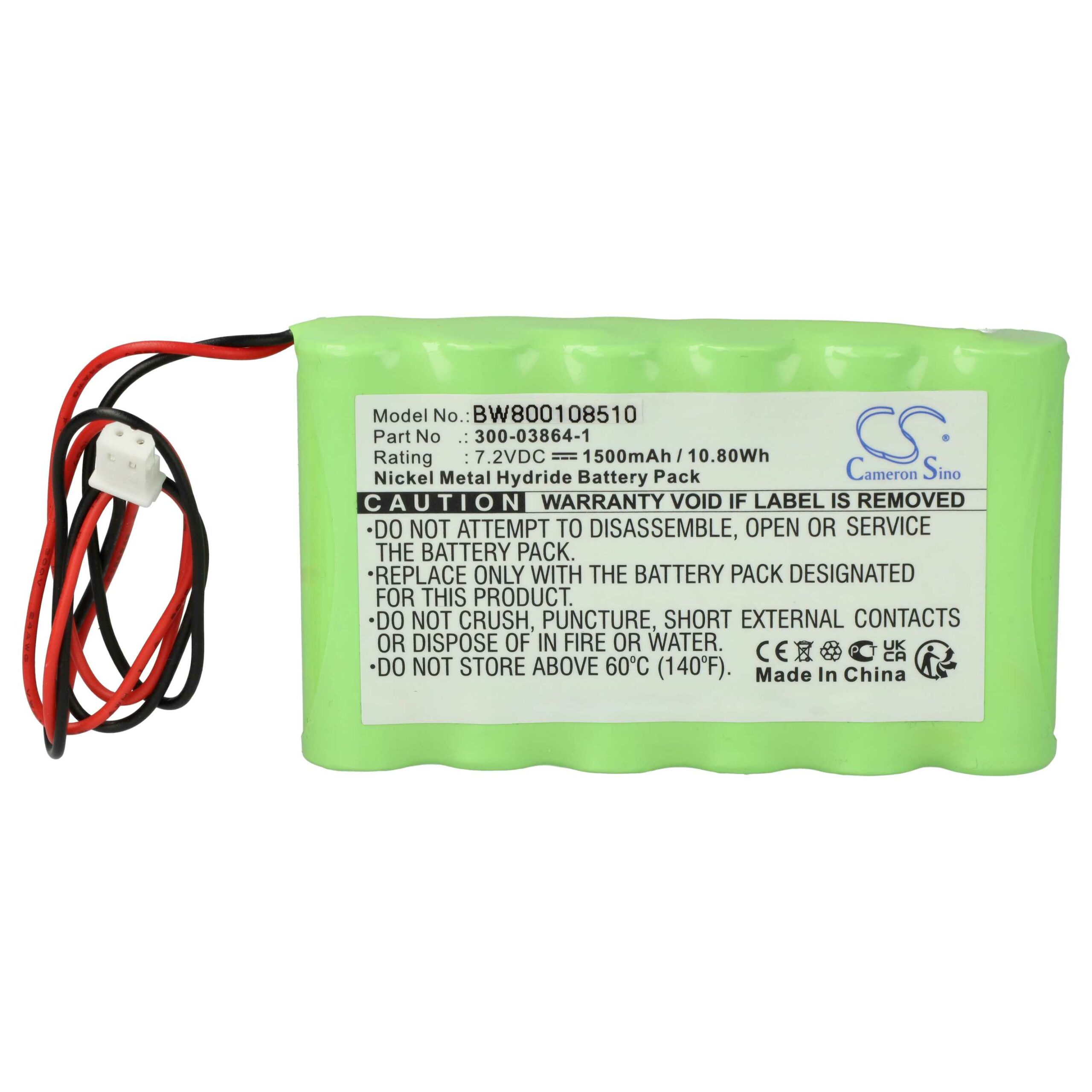 Bateria vhbw 5x para Scanners Bentel BW-B72K - 1500mAh, 7.2V - Image 3