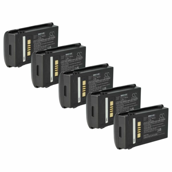 Bateria vhbw para Motorola Barcode Scanner POS - 5 unidades, 4800 mAh, 3.7 V