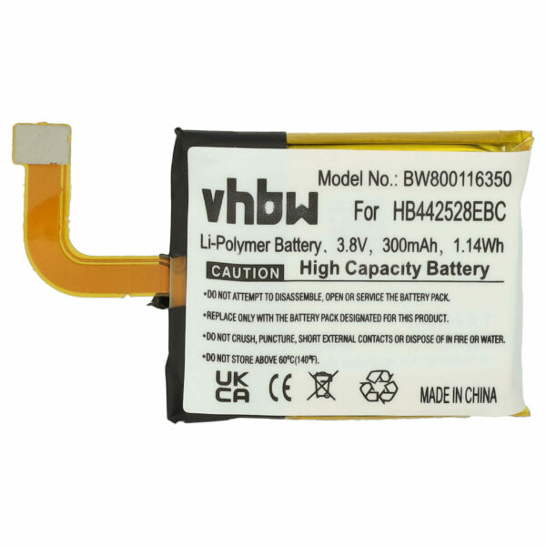 Bateria para Smartwatch Huawei 1ICP5/25/28 HB442528EBC - 300 mAh 3.8V Li-polymer + Ferramentas