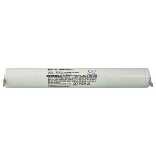 Bateria de Emergência vhbw compatível com Beghelli NX MGN9021, 5xSC ST4 HT 6V - 2000 mAh NiCd
