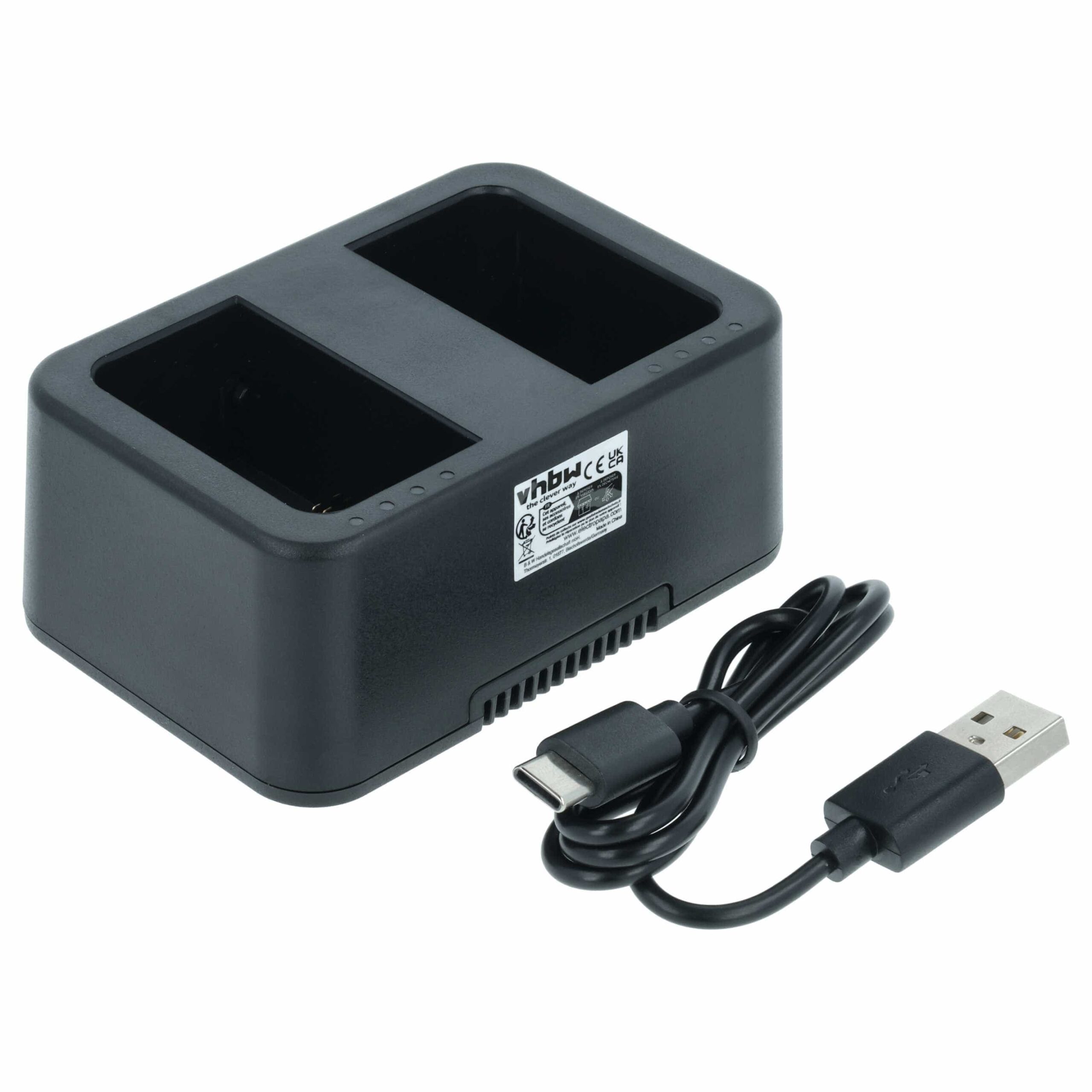Carregador USB-C para Baterias de Câmara DJI + Cabo USB-C (Substitui DJI WCH3)