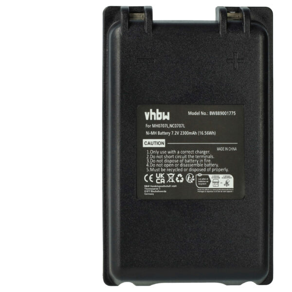Bateria de Substituição vhbw para Controlos Remotos Autec MH0707L, NC0707L - 2300 mAh