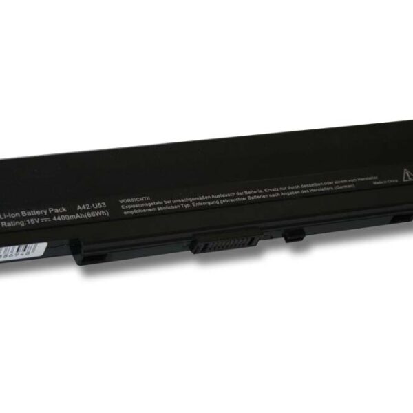 Bateria vhbw para Asus A41-U53, A32-U53, A42-U53, A31-U53 - 4400 mAh 15 V Li-Ion