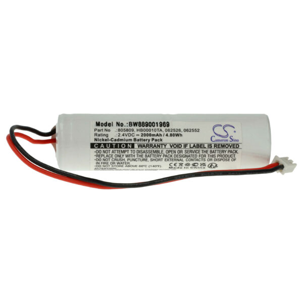 Bateria de Emergência vhbw para Legrand 062552, 062526, HB00010TA, 805809, 061092 - 2000 mAh 2.4 V NiMH