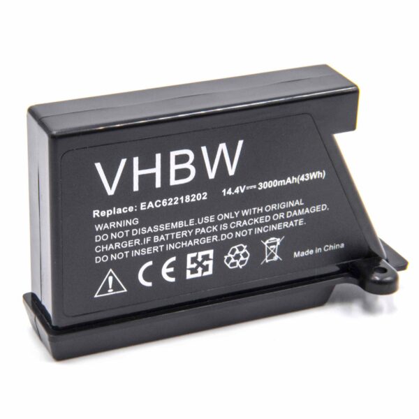 Bateria vhbw para LG 3000mAh 14.4V Li-Ion - Substitui BRL1 e referências EAC60766102/103/104
