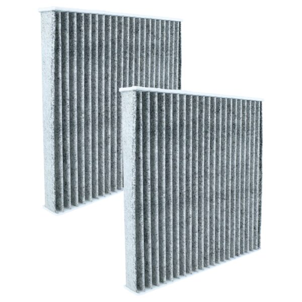 2x Filtro de Habitáculo com Carvão Ativado vhbw para Honda City, Civic X, Jazz - 21x20.5x3cm