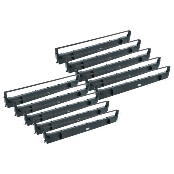 10x Fita de Tinta Compatível Epson S015020, C13S015020 para Impressora Matricial e de Talão - Preto