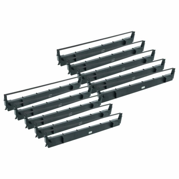 10x Fita de Tinta Compatível Epson S015020, C13S015020 para Impressora Matricial e de Talão - Preto