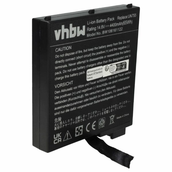 Bateria para Portátil vhbw - 4400 mAh, 14.8 V (Substitui Fujitsu-Siemens 23-UD4000-3A)