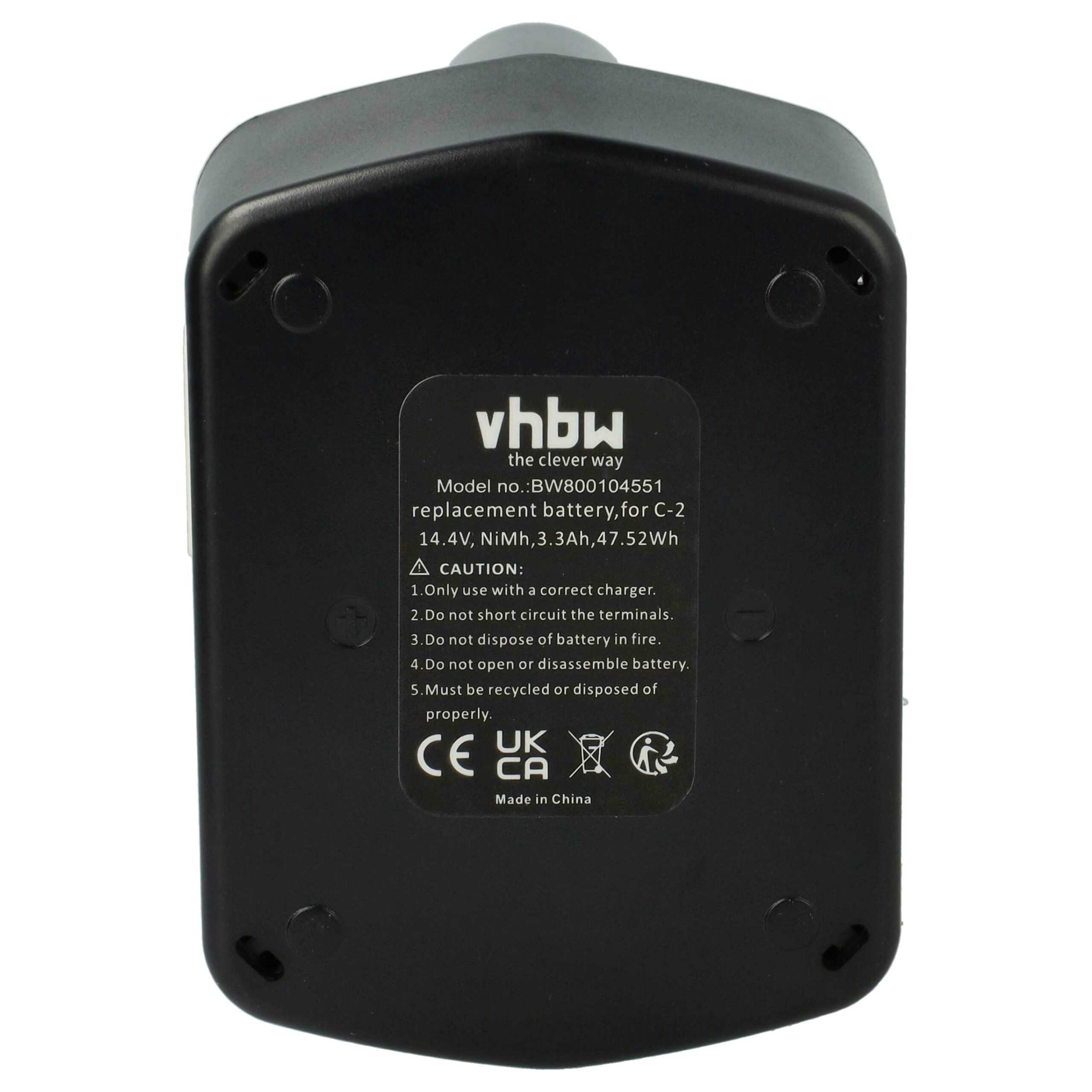 Bateria vhbw para Hitachi 14.4V 3300 mAh NiMH - Compatível com Brocas e Chaves de Parafuso - Image 3