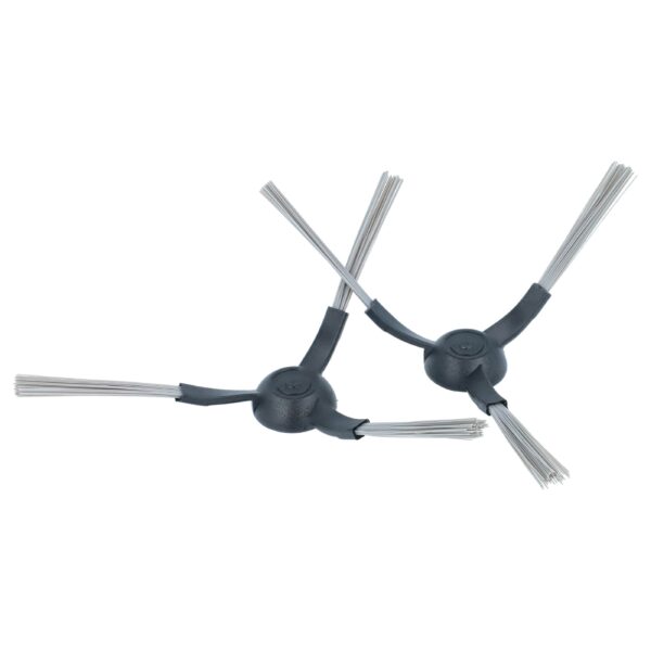 2x Escovas Laterais vhbw para Aspirador Robô Kärcher RCV3 - 3 braços, preto e cinzento