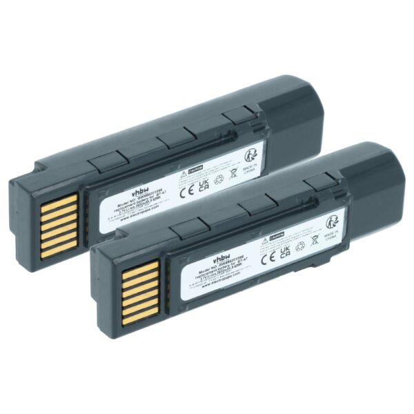 2x Baterias vhbw para Leitor de Códigos de Barras Datalogic 2600 mAh 3.7 V