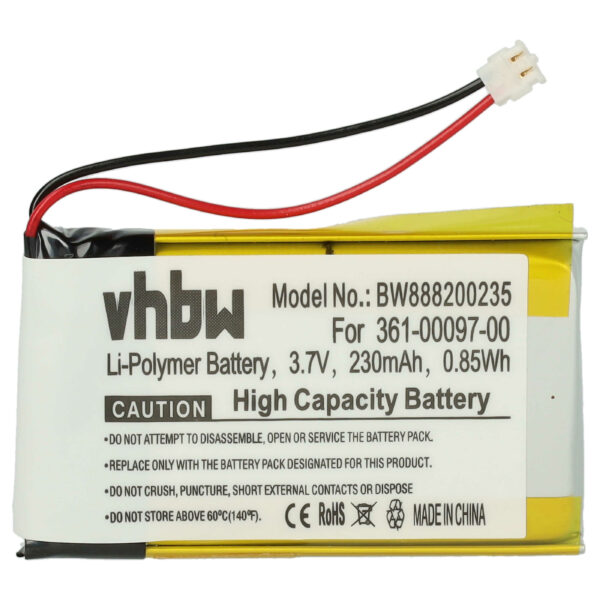 Bateria vhbw para Smartwatch Garmin 361-00097-00 - 230 mAh 3.7 V Li-polymer + Ferramentas