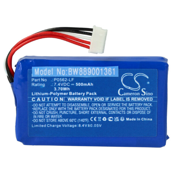 Bateria vhbw para Impressoras HP 923052, P0946-HF, P0562-LF - 500 mAh 7.4V Li-polymer