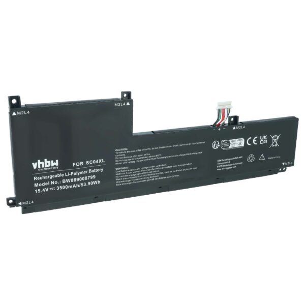 Bateria vhbw para HP Envy 14-EB – Substitui SC04XL, Li-Polymer, 15.4 V, 3500 mAh