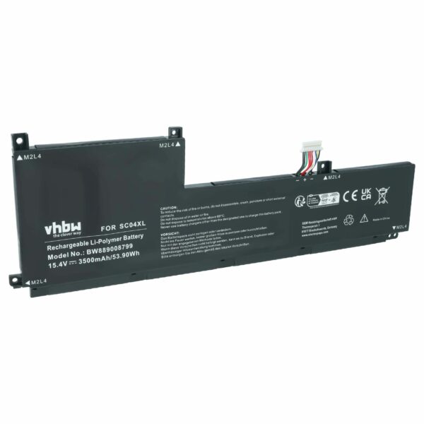 Bateria vhbw para HP Envy 14-EB – Substitui SC04XL, Li-Polymer, 15.4 V, 3500 mAh