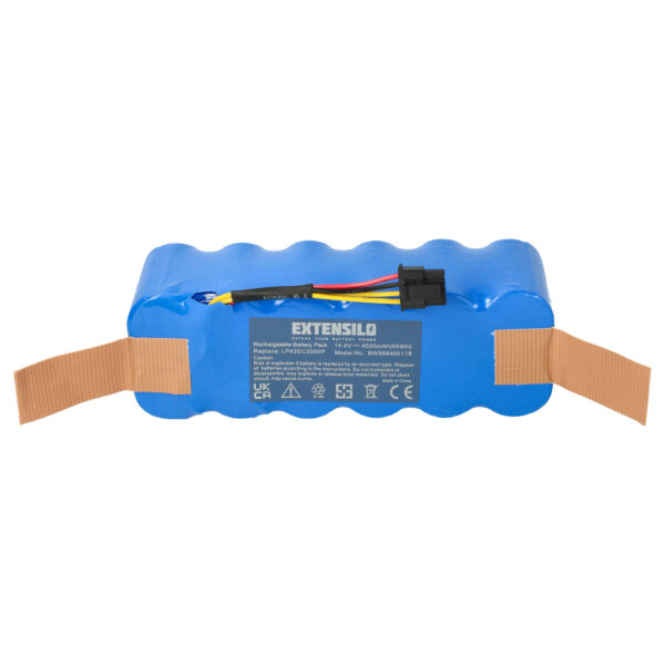 Bateria EXTENSILO compatível com Ariete AT5186005100 para Profimaster e outros robots de limpeza 4500mAh 14.4V NiMH