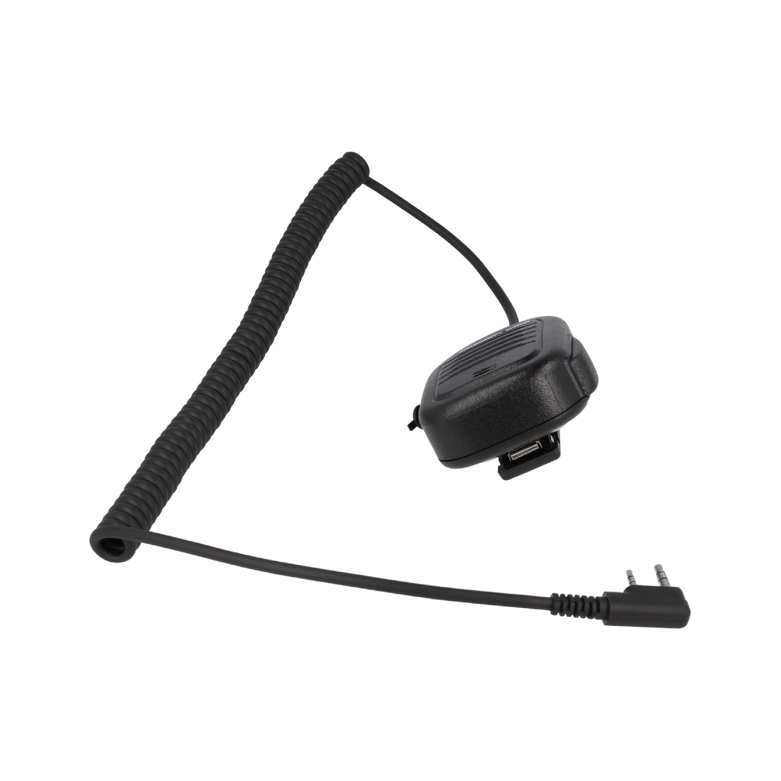 Microfone Altifalante vhbw para Walkie Talkie Kenwood Pro-Talk com Botão PTT - Image 2