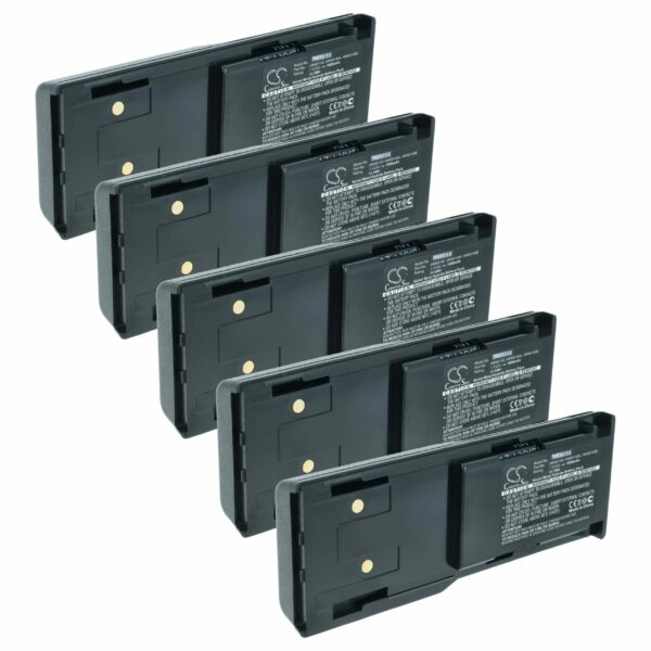 Bateria vhbw 5x compatível com Motorola HNN8148C, HNN8148, HNN8148A, HNN8148B - 1800 mAh 7.5 V NiMH