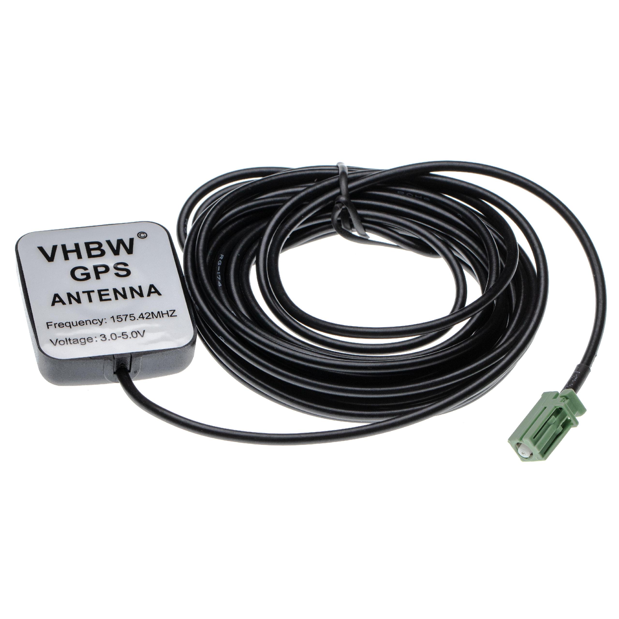 Antena GPS vhbw para Pioneer Avic F220BT, F310BT, F10BT, F20BT - Base Magnética, 5 m, Conector AVIC-F