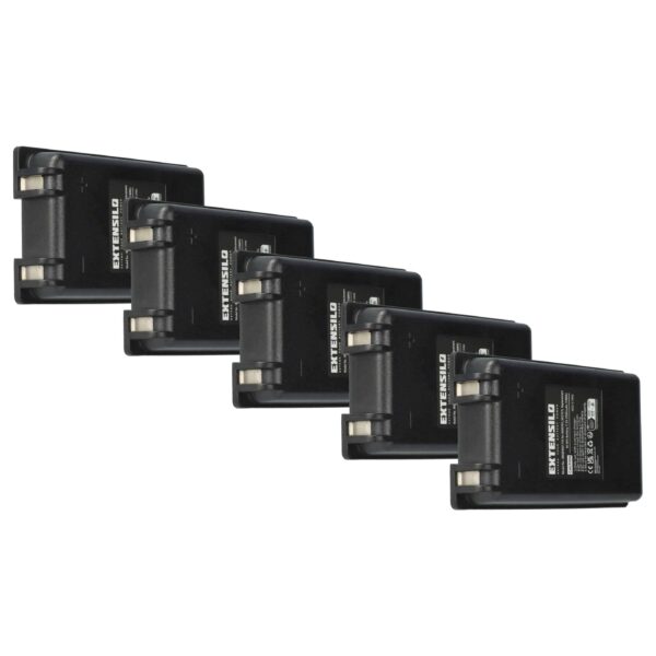 Pack de 5 Baterias EXTENSILO para Comando Autec MH0707L, NC0707L - 2500 mAh