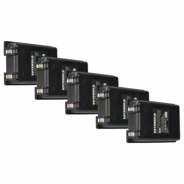 Pack de 5 Baterias EXTENSILO para Comando Autec MH0707L, NC0707L - 2500 mAh