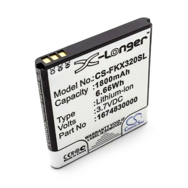 Bateria vhbw para GPS Falk Ibex - 1800mAh, 3.7V, substitui 1674830000