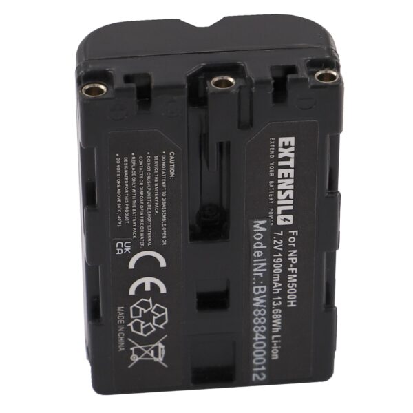 2x Bateria substitui Sony NP-FM500H - 1900mAh, 7.2V, Li-Ion EXTENSILO